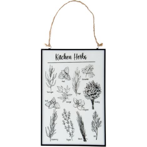 Tableau en verre herbes aromatiques (1/2)