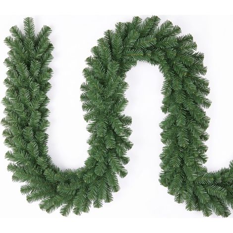 Guirlande de Noël Artificielle 3 m, Guirlande de Sapin pour Intérieur et Extérieur, Décoration de Noël Résistante aux Intempéries et Réutilisable (1/5)