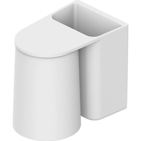 Porte-gobelet magnétique pour brosse à dents et dentifrice mural individuel-12.1X7.8X10CM-White (1/3)