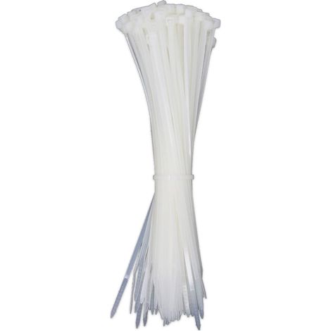 Attaches de câble 3x160mm - 100 pcs - Serre-câble, serre-câble - Ultra résistant (Blanc) (1/3)