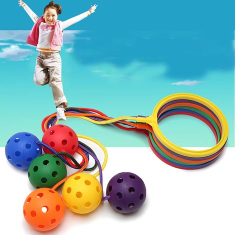 Corde à sauter enfant balle à cheville saut ballon oscillant pour enfant adulte (1/5)
