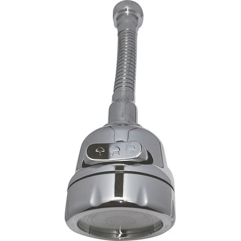 Aeratore risparmio acqua noveen xl2020 acciaio inox girevole (1/3)