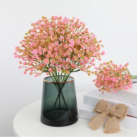 Fleurs Artificielles - Gypsophile Synthétique - Décoration Intérieure Et Extérieure - Pour Mariages, Hôtels, Maisons - Lot De 6 (1/5)