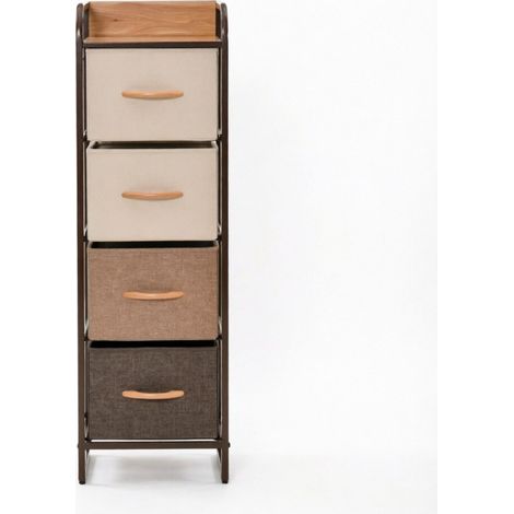 Commode étroite multifonction, meuble de rangement pratique, armoire fine à tiroirs (1/5)