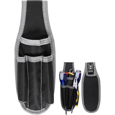 Ceinture porte-outils multifonctionnelle (1 pièce), petite pochette de ceinture professionnelle, sac d'électricien, organisateur de sac à outils pour ouvriers, techniciens, travailleurs de la c (1/5)
