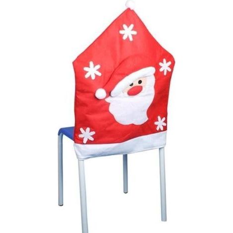 Chair Cover - Furniture Cover - Santa Claus - Red - 65x50cm - Indoor