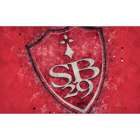 Papier peint panoramique Foot / Football - SB 29 - Stade Brestois 29 - 195 cm x 122 cm (1/2)
