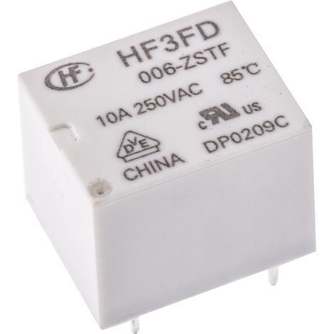RS PRO Relais sans accrochage 1 RT, bobine 6V c.c. Montage sur CI 360mW ( Prix pour 1 )