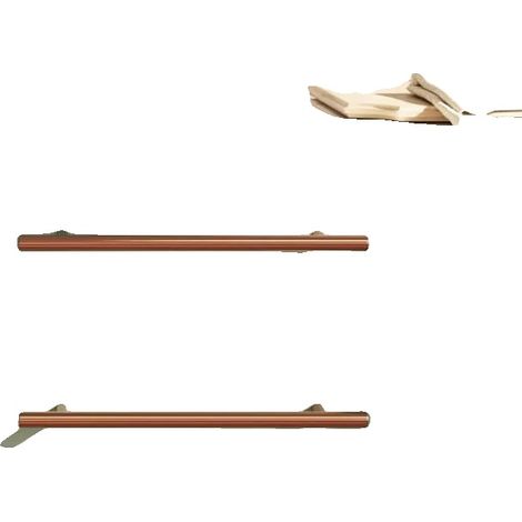 Tiradores para armarios, construcción metálica, elegante acabado en bronce, verde militar. (1/2)