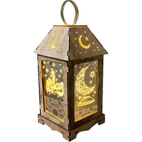 Ramadan-Hängelaternen, Eid Mubarak-Lichterdekoration, islamische Lampe für Kamin, Party, Zuhause, Inneneinrichtung, festliches Element, 3 Stück.
