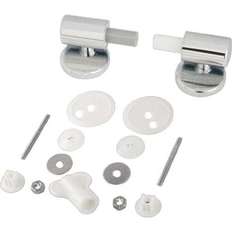 Charnières à fermeture amortie pour lunette WC en alliage de zinc (1 lot) (1/5)