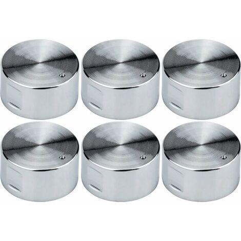 6pcs 6mm Gas Stove Knobs Universal Cooker Oven Hob Control Switch Control Knobs Oven Switch Cooking Surface Control Knobs (1/4)