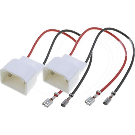 2 Cables adaptateurs haut-parleur compatible avec Ford C-Max ap03 Fiesta ap09 S-Max ap07
