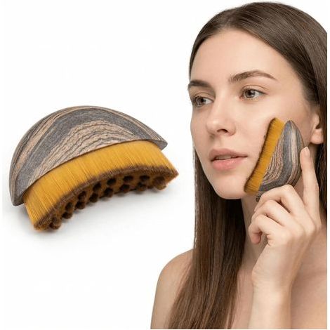 Brosse de massage faciale pour le drainage lymphatique - Épouse les contours du visage et soulage les tensions (1 pièce)-AquaForge (1/5)