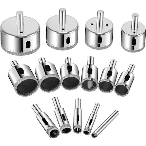 15-teiliges Diamant-Lochsägen-Set mit 6-50 mm Hohlkernbohrern