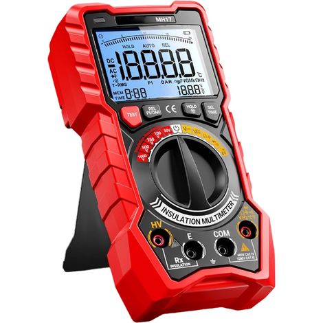 Testeur multimètre, voltmètre automatique Ohmmètre, tensions, résistance, continuitys NCV Live Testing (1/5)