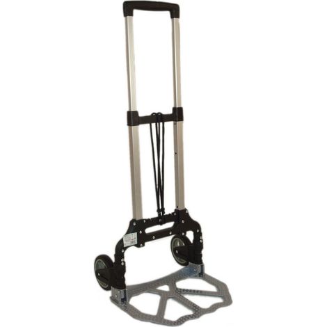 Carrello portapacchi porta casse pieghevole ultra compatto 39x40x98cm grigio STI