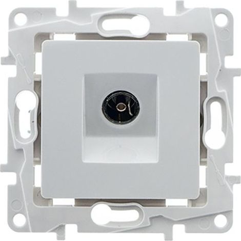 Prise d'antenne TV encastrable - Blanc