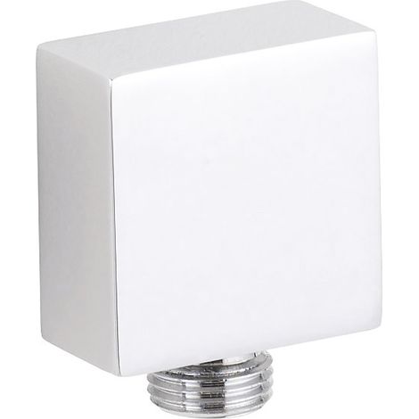 Square Outlet Elbow - Chrome