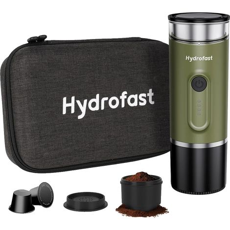 Cafetera espresso eléctrica portátil, presión de 15 bares, recargable mediante USB tipo C, Hydrofast PO-100 (1/2)