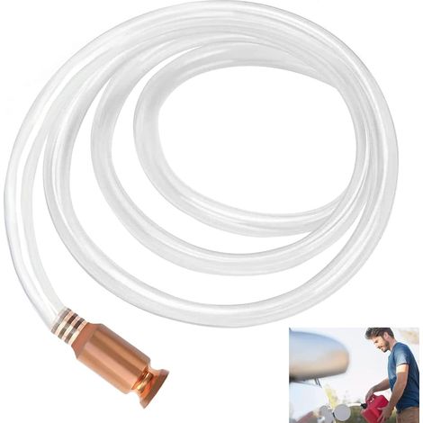 Manuel Tuyau de pompage - Pompe Siphon Manuelle - l'auto-amorçage Tuyau - Pompe à Siphon Carburant avec Tuyau de Siphon de 1.8m,Pompes de transfert de carburant, diesel, eau