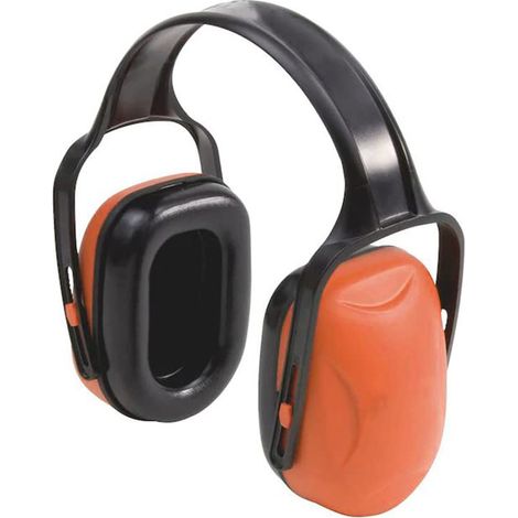 Cuffie con isolamento acustico da lavoro di colore Rosso - Proteggono l'udito da forti rumori SNR 24dB (1/4)