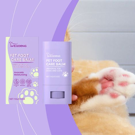 Crème de soin pour les pattes des chiens et des chats, hydratante et nourrissante pour un usage quotidien – 15 g (1/5)