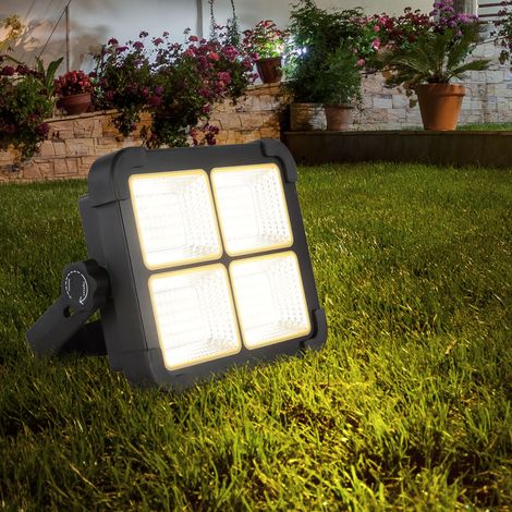 Lampada solare, lampada da esterno, resistente alle intemperie, dimmerabile, base in vetro, 1x LED 15W 1000lm 4000K, LxPxA 18,5x5,5x14,5 cm
