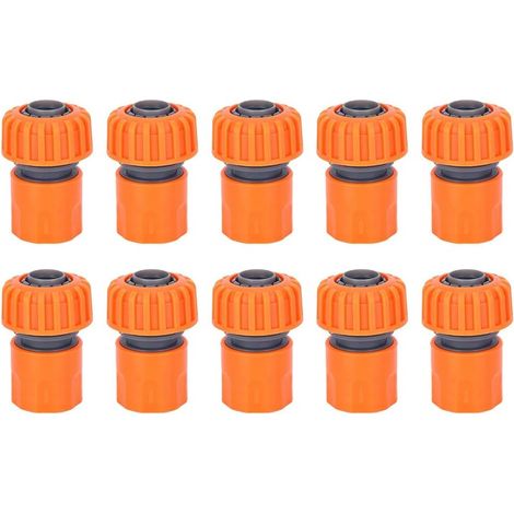 10 conectores rápidos para mangueras de jardín G3/4 DN20 para sistemas de riego. (1/5)