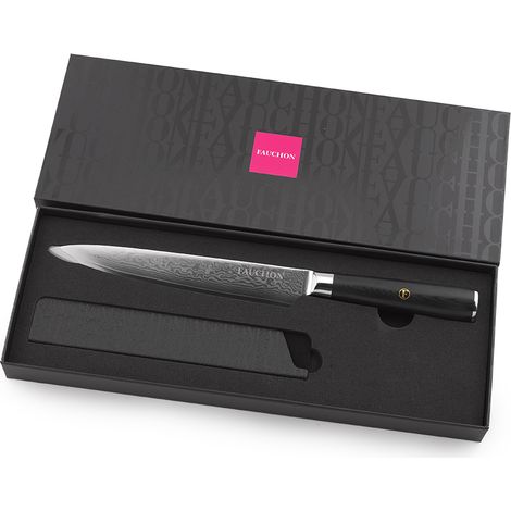 FAUCHON ART DE LA TABLE - Couteau à trancher 32,5cm DAMAS