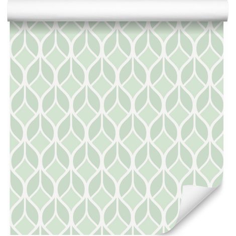 Papier peint à motifs géométriques de feuilles pour salon et chambre 50x1000 cm (1/5)