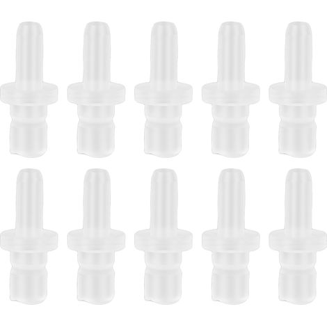 Lot de 10 connecteurs pour tuyau de lait compatibles avec les machines à café Jura. Connecteurs de tuyau de lait en plastique transparent. (1/5)