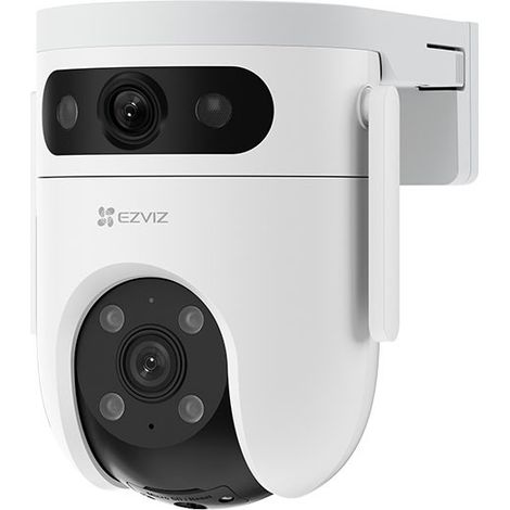 Ezviz – Caméra de surveillance extérieure 3K – Résolution 2560 x 1440 pixels – Vision nocturne 40 m – Zoom 5MP – Installation murale/plafond