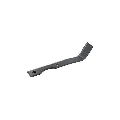 Cuchillo de fresas izquierdo para motocultor adaptable a Motostandard - L: 195 mm. Tipo arador.