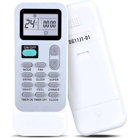 DG11J1-01 Kit de télécommande de rechange pour climatiseur DG11J1-04 DG11J1-05 DG11J1-01 DG11J101 DG11J104 DG11J105 (1/5)
