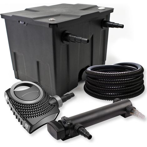 Filtro set estanque 12000l 36W UVC Clarificador NEO8000 70W Bomba Tubo jardin