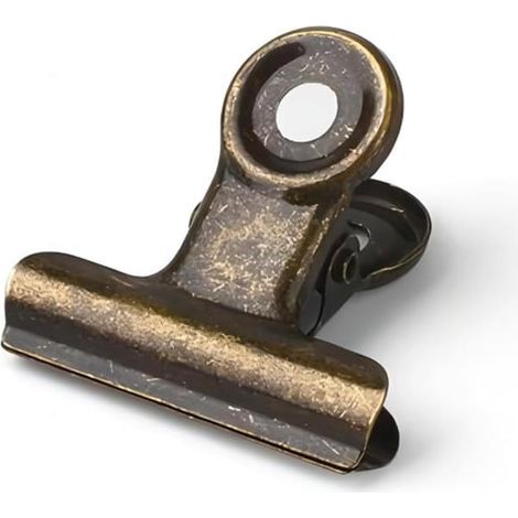 Lot de 30 pinces à papier en bronze de 22 mm, pinces à documents en métal, petites pinces à dessin, trombones en métal pour papier, photos, documents (1/5)