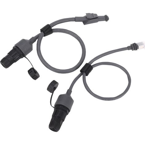 Adaptateur de câble Ethernet, prise SPX vers RJ45 femelle, coupleur étanche pour routeur plat haute Performance, 2 pièces (1/5)
