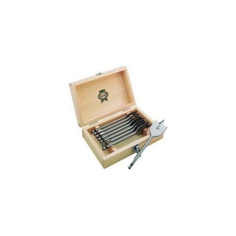 Caja de 8 brocas planas para madera OUTIFRANCE