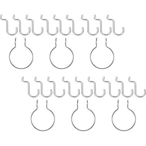 de 24 crochets métalliques pour panneau perforé double (1/5)