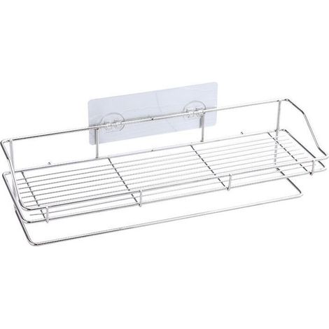 Étagère porte-serviettes murale en métal étanche, en acier inoxydable, multifonctionnelle et flottante. (1/5)