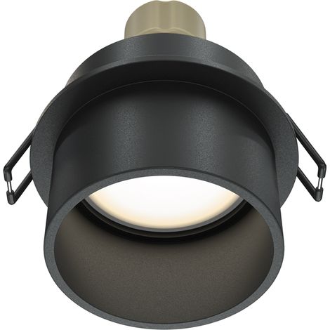 Maytoni Reif faretto da incasso tondo nero GU10 50W (1/5)