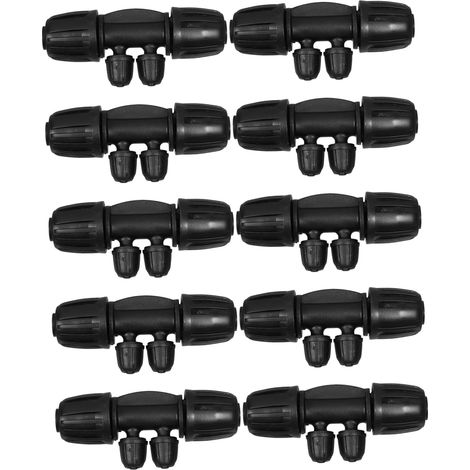 JSSEVN-10-Kit de accesorios de riego por goteo multiusos con conexión rápida para manguera de jardín (1/5)