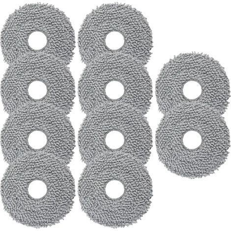 Mopptücher, Mikrofaser-Material, Kompatibilität mit Feuchttüchern, 10PCS (1/2)