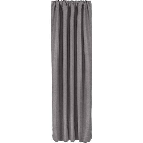 [NEUWERTIG] B-Ware Vorhang Dunkelgrau 2er-Set Lichtundurchlässig 135x250cm Tunnelzug Vorhangstoffe (1/2)
