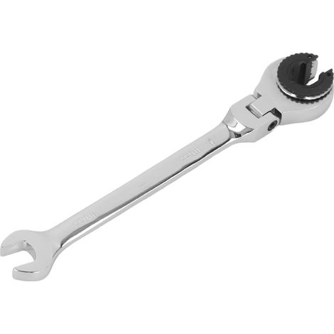 Clé à cliquet métrique à tête flexible ouverte, engrenage à 72 dents, angle réglable pour tuyaux de climatisation 10 mm (1/5)