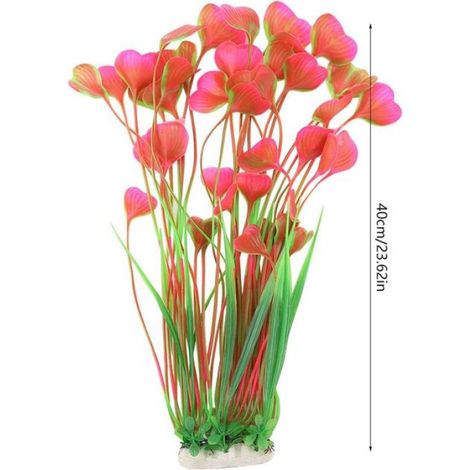 Plante Aquatique Artificielle - Plastique Non Toxique - Pour Aquarium - Hauteur 40 Cm - 1 Pièce (1/5)