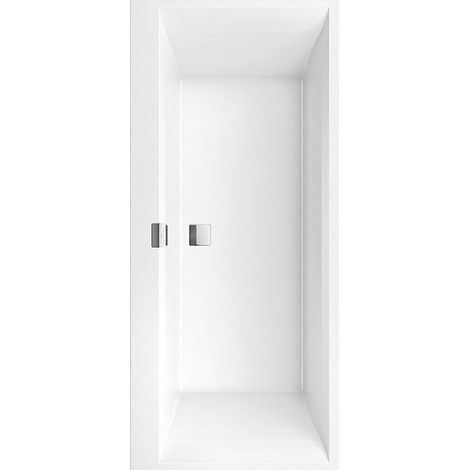 Sistema de hidromasaje, Squaro Edge 12, Bañera, UBQ180SQE2DV, Rectangular, Quaryl®, 1800 x 800 mm, blanco, Hydropool Comfort (HC), Suministro de agua,