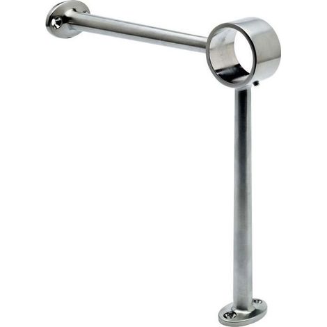 Support repose pieds droit – Finition inox brossé – Fixation pour tube Ø38,1 – Entraxe maxi 700mm – MB2 (1/2)