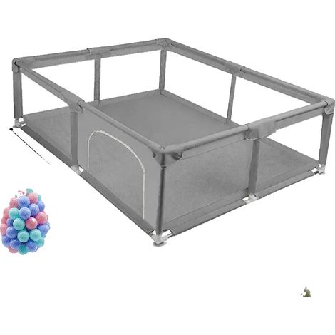 Parc pour bébé, Maille respirante, Cadre en métal renforcé, HN-669-1820 (1/2)